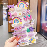 Cartoon Fruits Barrettes Girls Hairpins Headbands Hair Clips for Kid Headdress