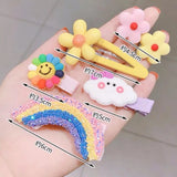 Cartoon Fruits Barrettes Girls Hairpins Headbands Hair Clips for Kid Headdress