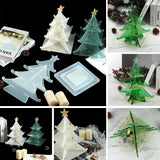 Christmas Tree Silicone Mold Storage Box for DIY Resin Crafts