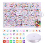 Alphabet Letter Beads Kit for Kids Name Bracelet