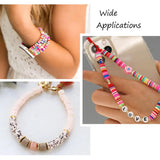 6mm Colorful Polymer Clay Beads for DIY Jewelry Making - Boho Crafts Kit