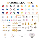 6mm Colorful Polymer Clay Beads for DIY Jewelry Making - Boho Crafts Kit