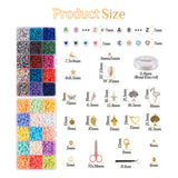 6mm Colorful Polymer Clay Beads for DIY Jewelry Making - Boho Crafts Kit