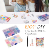 6mm Colorful Polymer Clay Beads for DIY Jewelry Making - Boho Crafts Kit