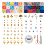 6mm Colorful Polymer Clay Beads for DIY Jewelry Making - Boho Crafts Kit