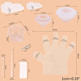Crystal Epoxy Resin Mold Diamond Jewelry Casting Mould DIY Crafts