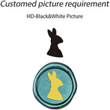 Custom Wax Seal Stamp - Personalized Logo Name Picture - 30mm Round