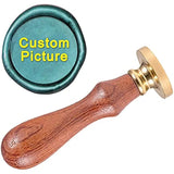 Custom Wax Seal Stamp - Personalized Logo Name Picture - 30mm Round