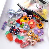 Cartoon Fruit Bow Hair Clips for Girls