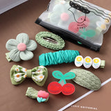 Cartoon Fruit Bow Hair Clips for Girls