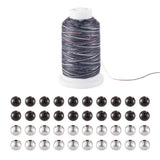 DIY Beaded Bracelet Kit with Steel Beads, Cord