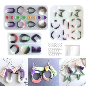 DIY Craft Epoxy Resin Mold for Earrings Pendant Casting