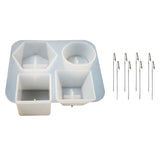 DIY Crystal Epoxy Resin Mold Memo Clip Card Stand Message Clip Set