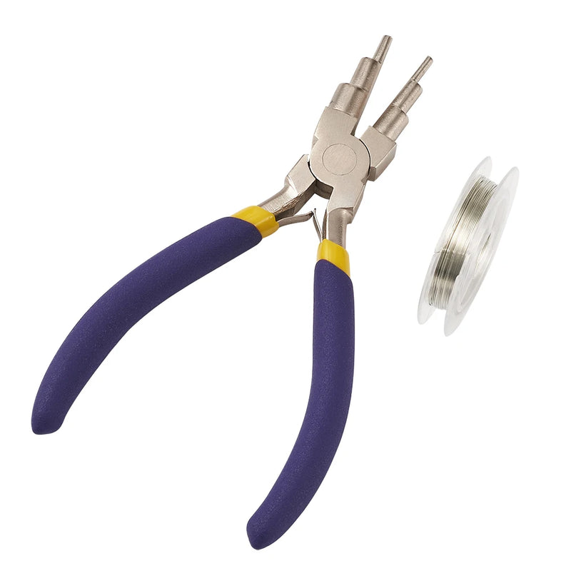 DIY Jewelry Tool Set: Round Nose Pliers with Copper Wire for Jewelry Making