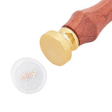 DIY Stamp Making Kit with Pear Wood Handle and Blank Wax Seal Brass Stamp Head