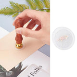 DIY Stamp Making Kit with Pear Wood Handle and Blank Wax Seal Brass Stamp Head