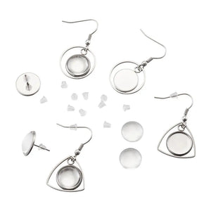 DIY Dangle Earring Kit with Scrapbook Stickers