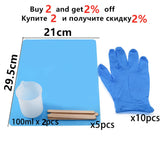 Epoxy Resin Tool Kit Gloves Stirring Bars Silicone Mat Cup 100ml