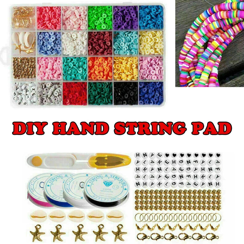 Polymer Clay Spacer Beads for DIY Bracelets Jewelry Making Discs Set