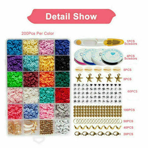 Polymer Clay Spacer Beads for DIY Bracelets Jewelry Making Discs Set