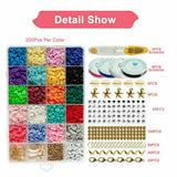Polymer Clay Spacer Beads for DIY Bracelets Jewelry Making Discs Set