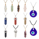 Crystal Pendant Kit w/ Natural Gemstone & Evil Eye Pendants
