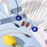 Crystal Pendant Kit w/ Natural Gemstone & Evil Eye Pendants