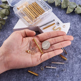 Iron Slide On End Tubes Chain Extender Clasp for Jewelry Making