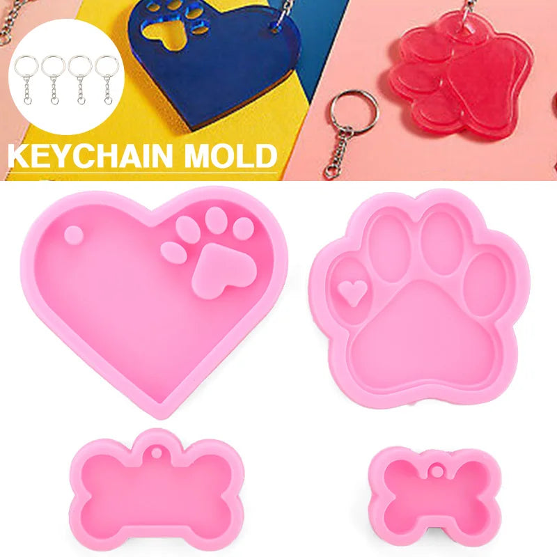 Epoxy Resin Keychain Molds DIY Jewelry Tools