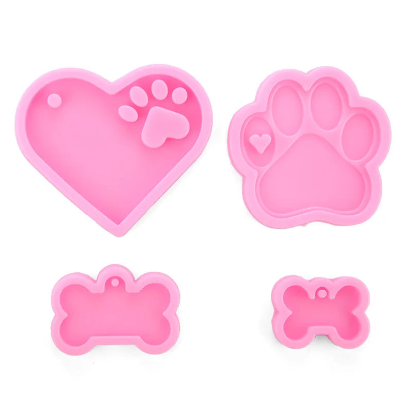 Silicone Keychain Molds Epoxy Resin Casting DIY Crafts