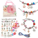 Neon Big Hole Loose Spacer Beads for DIY Bracelet Charms Kit