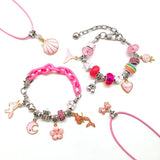 Neon Big Hole Loose Spacer Beads for DIY Bracelet Charms Kit