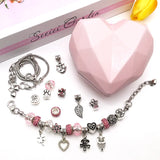 Neon Big Hole Loose Spacer Beads for DIY Bracelet Charms Kit
