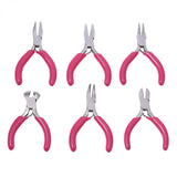Mini Jewelry Pliers Tool Kit with Storage Bag Wire Cutter Round/Bent Nose Pliers