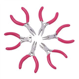 Mini Jewelry Pliers Tool Kit with Storage Bag Wire Cutter Round/Bent Nose Pliers