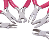 Mini Jewelry Pliers Tool Kit with Storage Bag Wire Cutter Round/Bent Nose Pliers