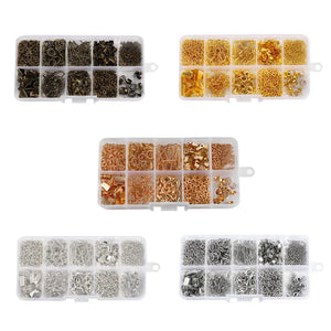 10 Mixed Styles Jewelry Findings Kits for DIY Necklace Earrings