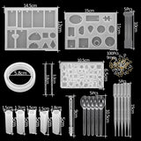 Silicone Epoxy Resin Casting Molds UV Tool Set for DIY Pendant Jewelry Making