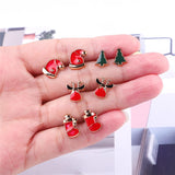 36 Pairs Cartoon Stud Earrings Set, Hypoallergenic, Multicolor