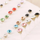 36 Pairs Cartoon Stud Earrings Set Crystal Hypoallergenic Plastic Jew