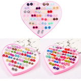 Multicolor Crystal Stud Earrings Set For Women