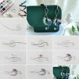 Gemstone Beads & Copper Wire Jewelry Findings Set for DIY Making F50