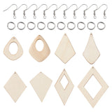 Natural Wood Big Pendants for DIY Jewelry Making