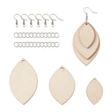 Natural Wood Big Pendants for DIY Jewelry Making