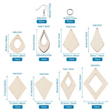 Natural Wood Big Pendants for DIY Jewelry Making
