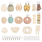 Natural Wood Big Pendants for DIY Jewelry Making