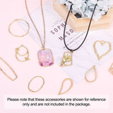 Heart Drop Face Pendant Setting Bezel for DIY Resin Mold Jewelry Making
