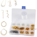 Pearl Beads Hairpin Copper Wire Jump Rings Earrings Set DIY Jewelry Making Kit