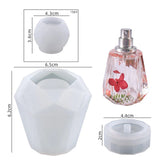 Perfume Bottle Silicone Resin Mold, 10 Sprayer Heads & Refillable Box Jar