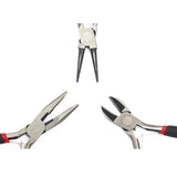 Jewelry Making Tool Kit with Round Nose Pliers Side Cutting Pliers Scissor